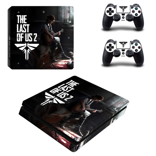 The Last of Us Part 2 Ellie PS4 Slim Skin Sticker for Console and Controllers