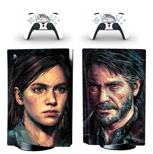The Last of Us Joel & Elie Part 2 PS5 Disc Skin for Console & Controllers
