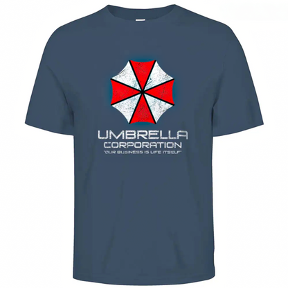 Resident Evil Umbrella Corporation Cotton Graphic Casual TShirt