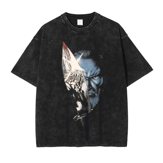 Vinland Saga Anime Vintage Washed Short Sleeve Top
