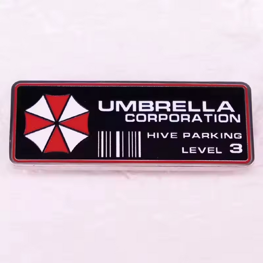 Resident Evil Umbrella Corporation Hive Parking Level 3 Enamel Pin