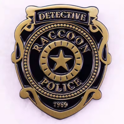 Resident Evil Raccoon Police Department Enamel Pin