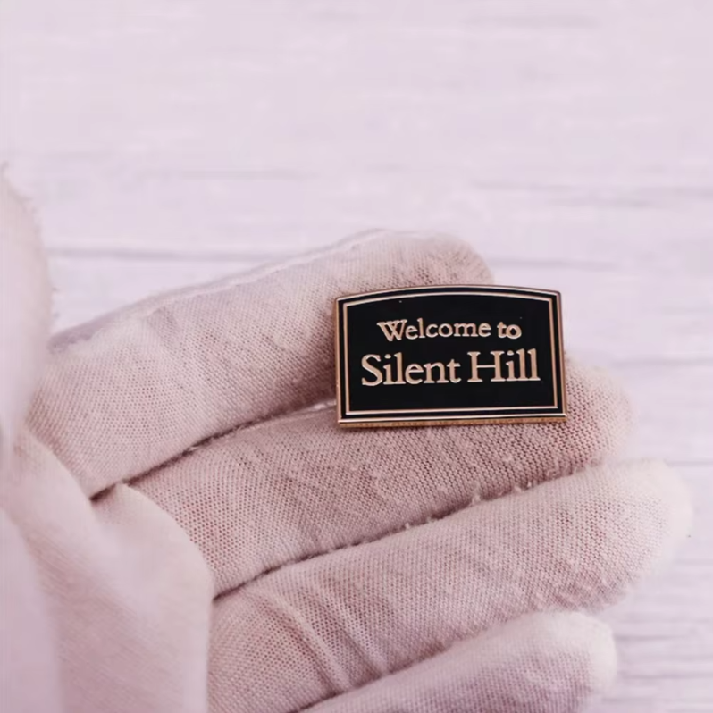 Silent Hill Welcome Sign Horror Video Game Enamel Pin