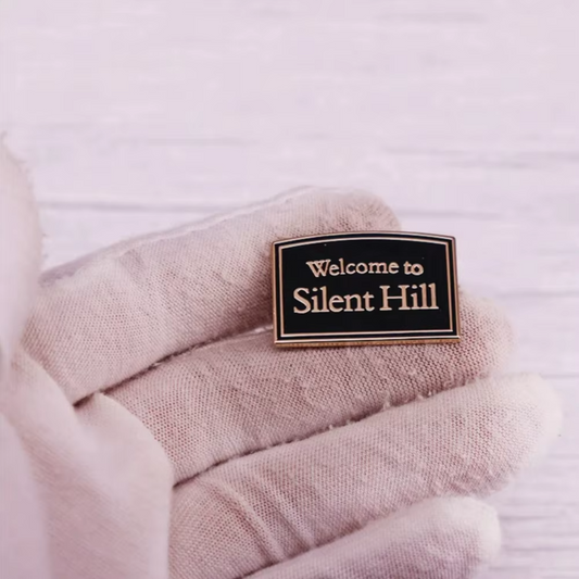 Silent Hill Welcome Sign Horror Video Game Enamel Pin