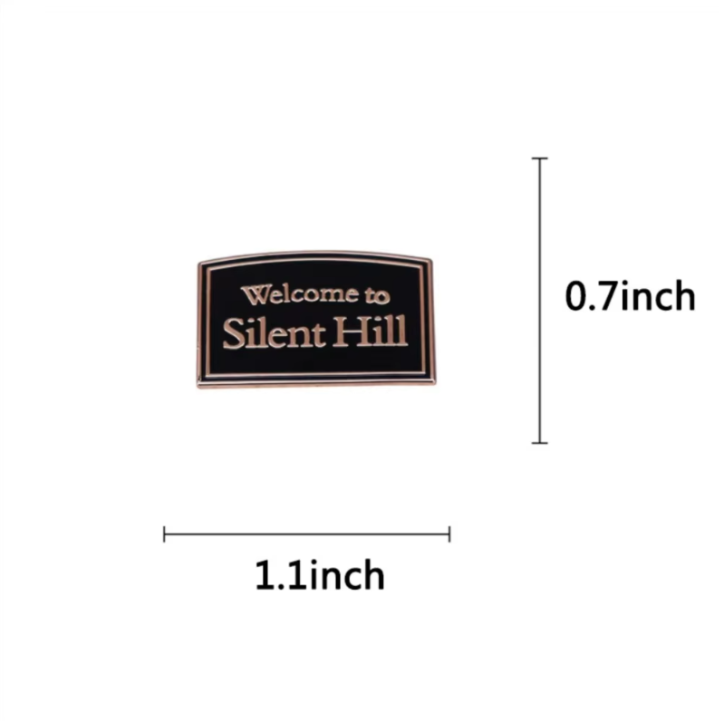 Silent Hill Welcome Sign Horror Video Game Enamel Pin