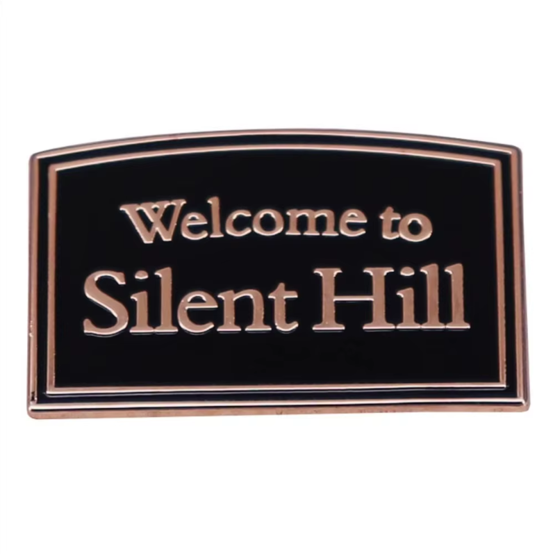 Silent Hill Welcome Sign Horror Video Game Enamel Pin