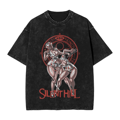 Silent Hill Video Game Tshirt Summer Vintage Cotton Tee