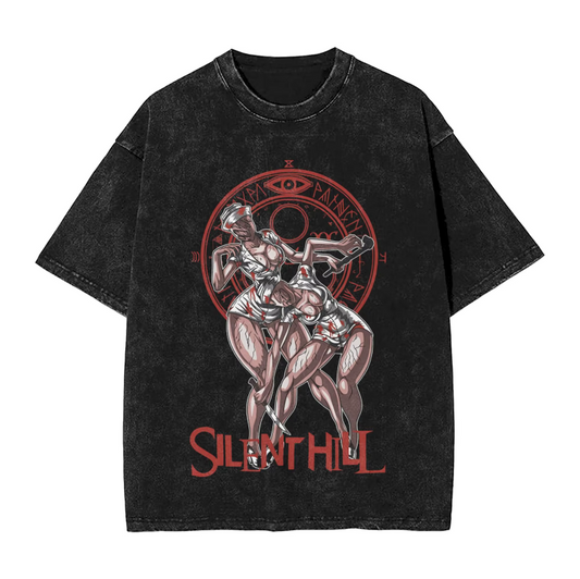 Silent Hill Video Game Tshirt Summer Vintage Cotton Tee
