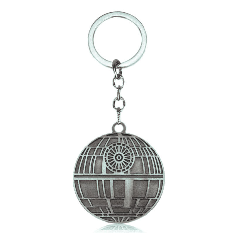 Star Wars Death Star Keychain Metalic Retro