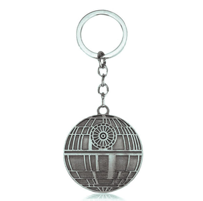 Star Wars Death Star Keychain Metalic Retro