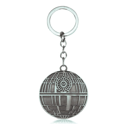 Star Wars Death Star Keychain Metalic Retro