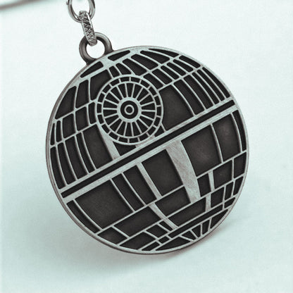Star Wars Death Star Keychain Metalic Retro