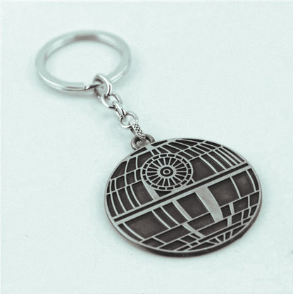 Star Wars Death Star Keychain Metalic Retro