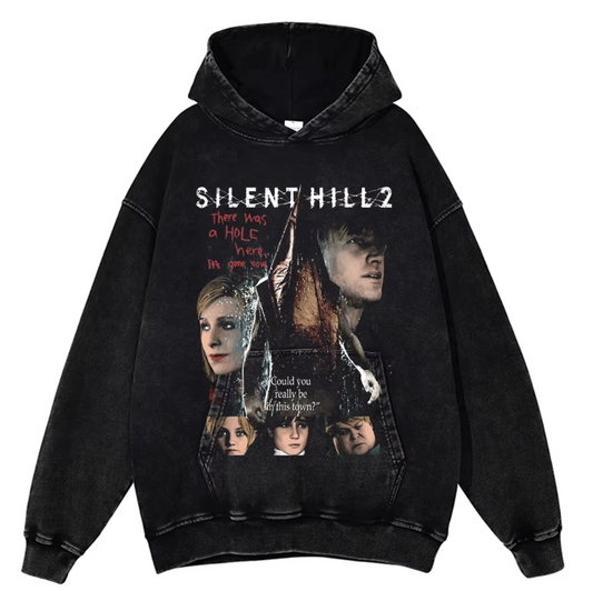 Sildent Hill 2 Video Game Vintage Cotton Hoodie