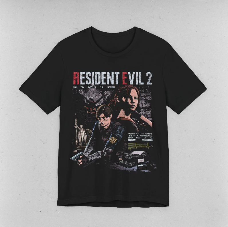 Resident Evil 2 RPD Theme Game Tshirt