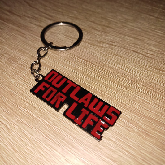 Red Dead Redemption II Outlaws for Life Metal Keychain