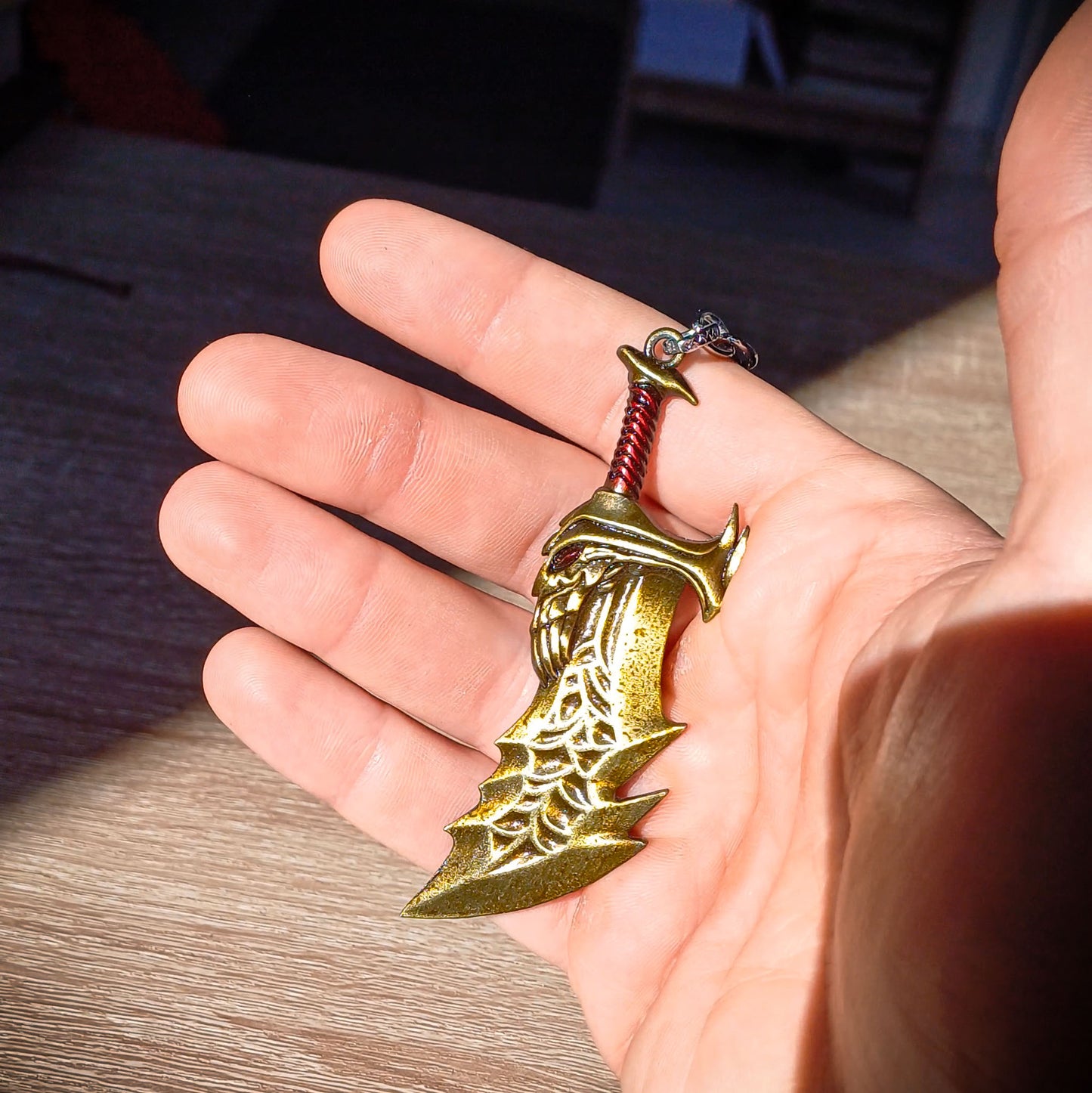 God of War Video Game Blade of Chaos Keychain