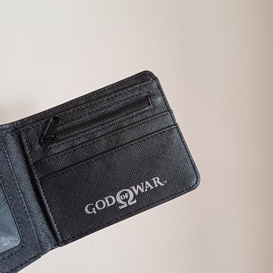 God of War Game Inspired Logo Kratos PU Leather Wallet - Default Title Available at 2Fast2See.co