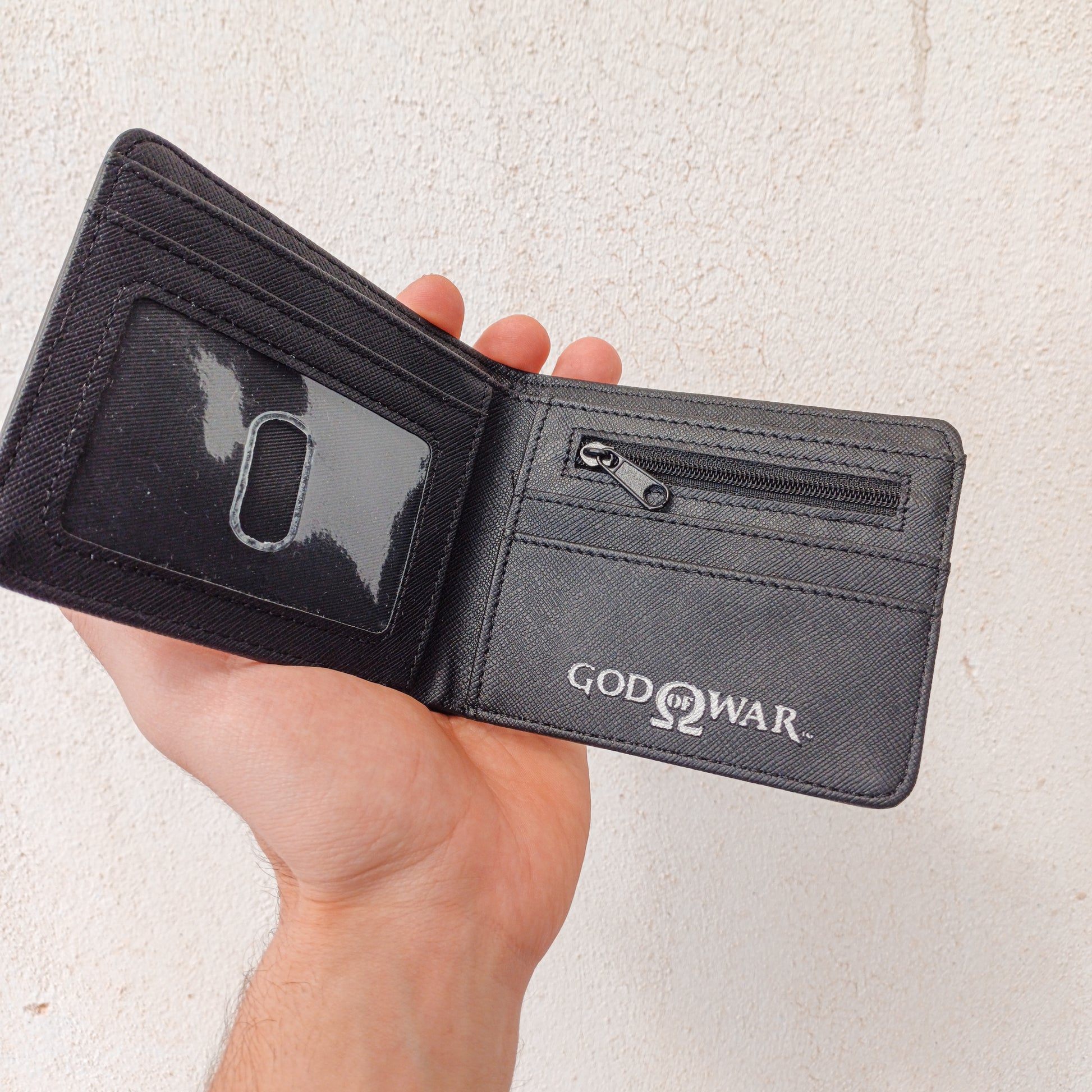 God of War Game Inspired Logo Kratos PU Leather Wallet - Default Title Available at 2Fast2See.co