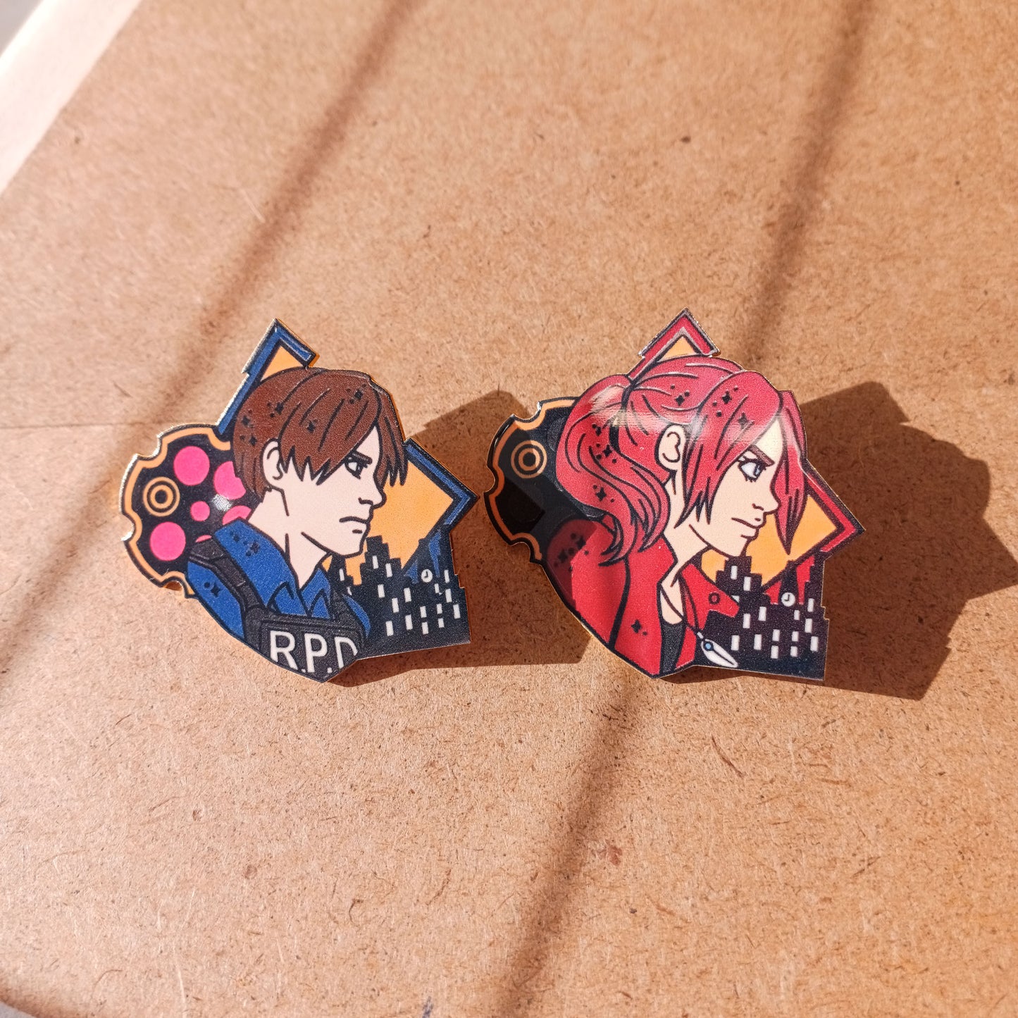 Resident Evil Character Fan Inspired Enamel Pins
