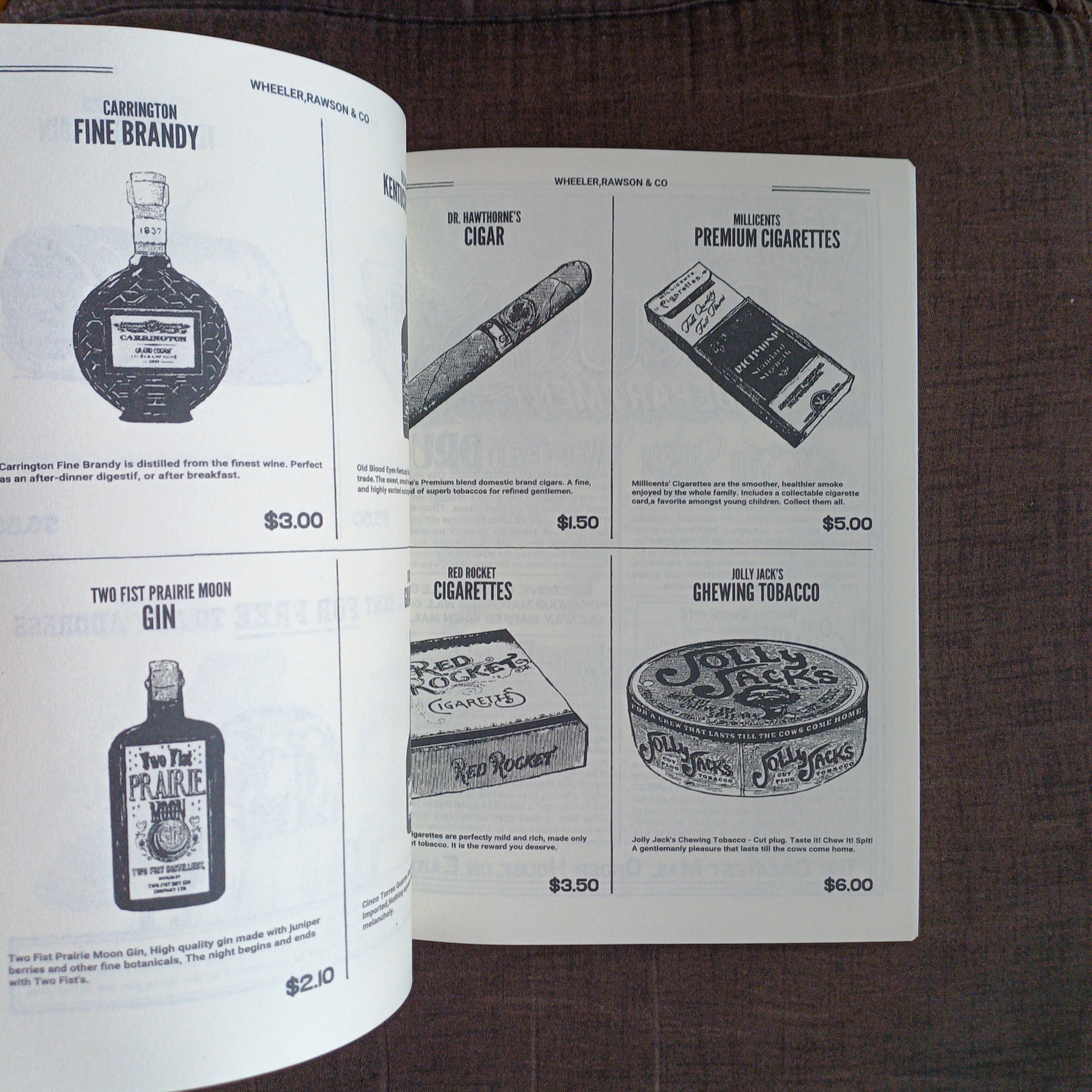 Red Dead Redemption 2 Store Catalog Manual Book Handmade Collection Item - Default Title Available at 2Fast2See.co