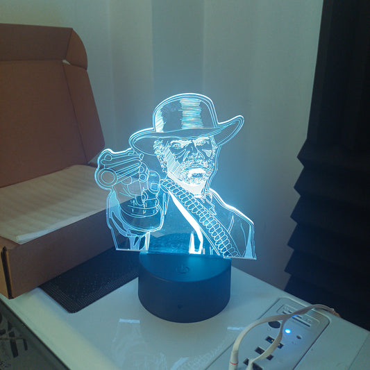 Red Dead Redemption 2 Arthur Morgan Acrylic 3D Lamp