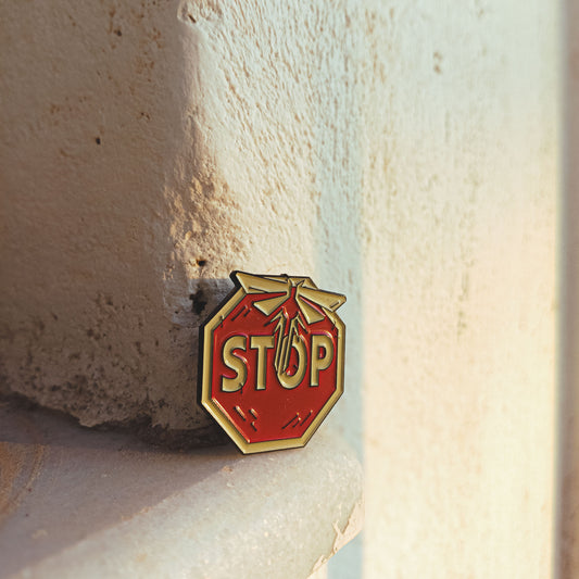 The Last of Us Stop Sign Metallic Pin