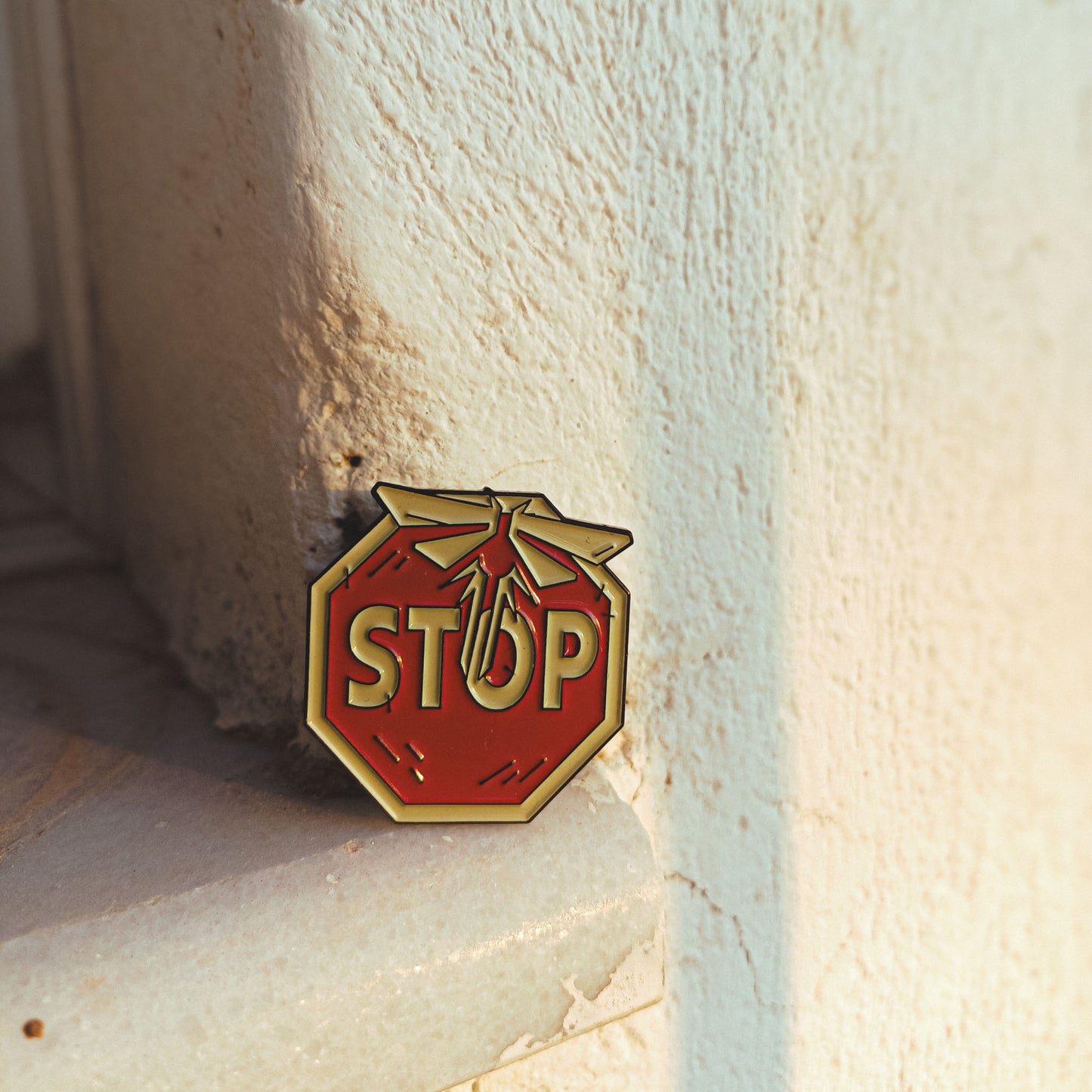 The Last of Us Stop Sign Metallic Pin