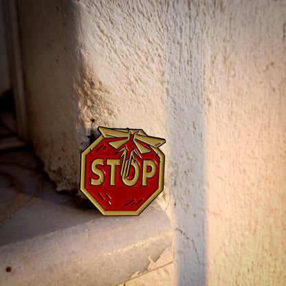 The Last of Us Stop Sign Metallic Pin