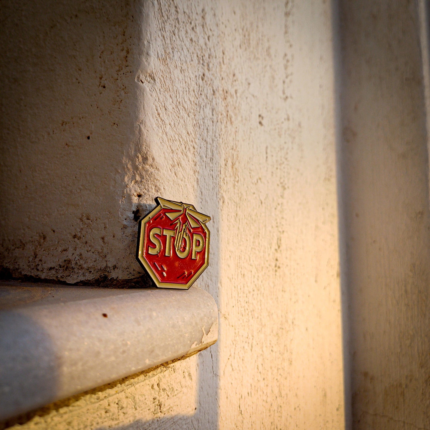 The Last of Us Stop Sign Metallic Pin