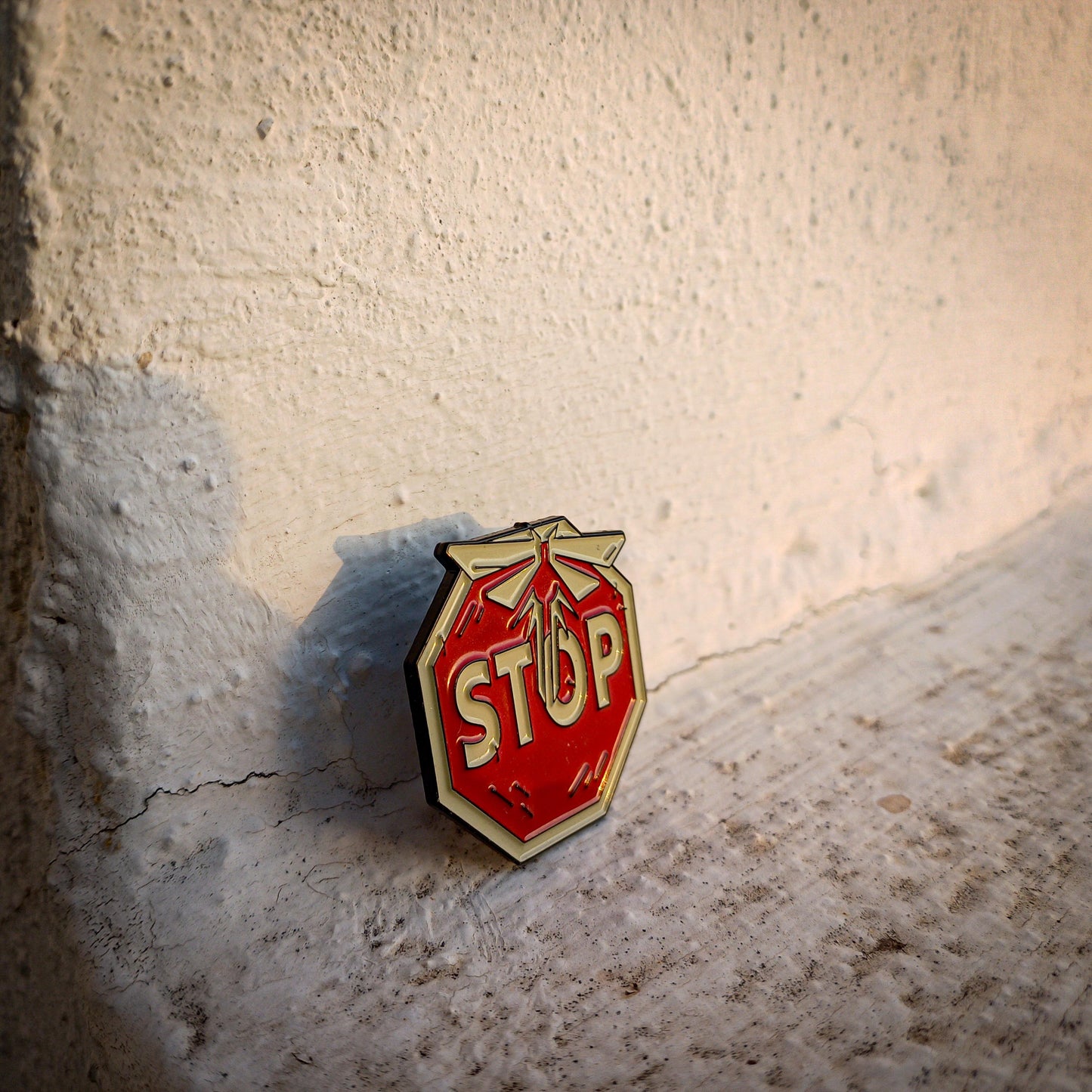 The Last of Us Stop Sign Metallic Pin
