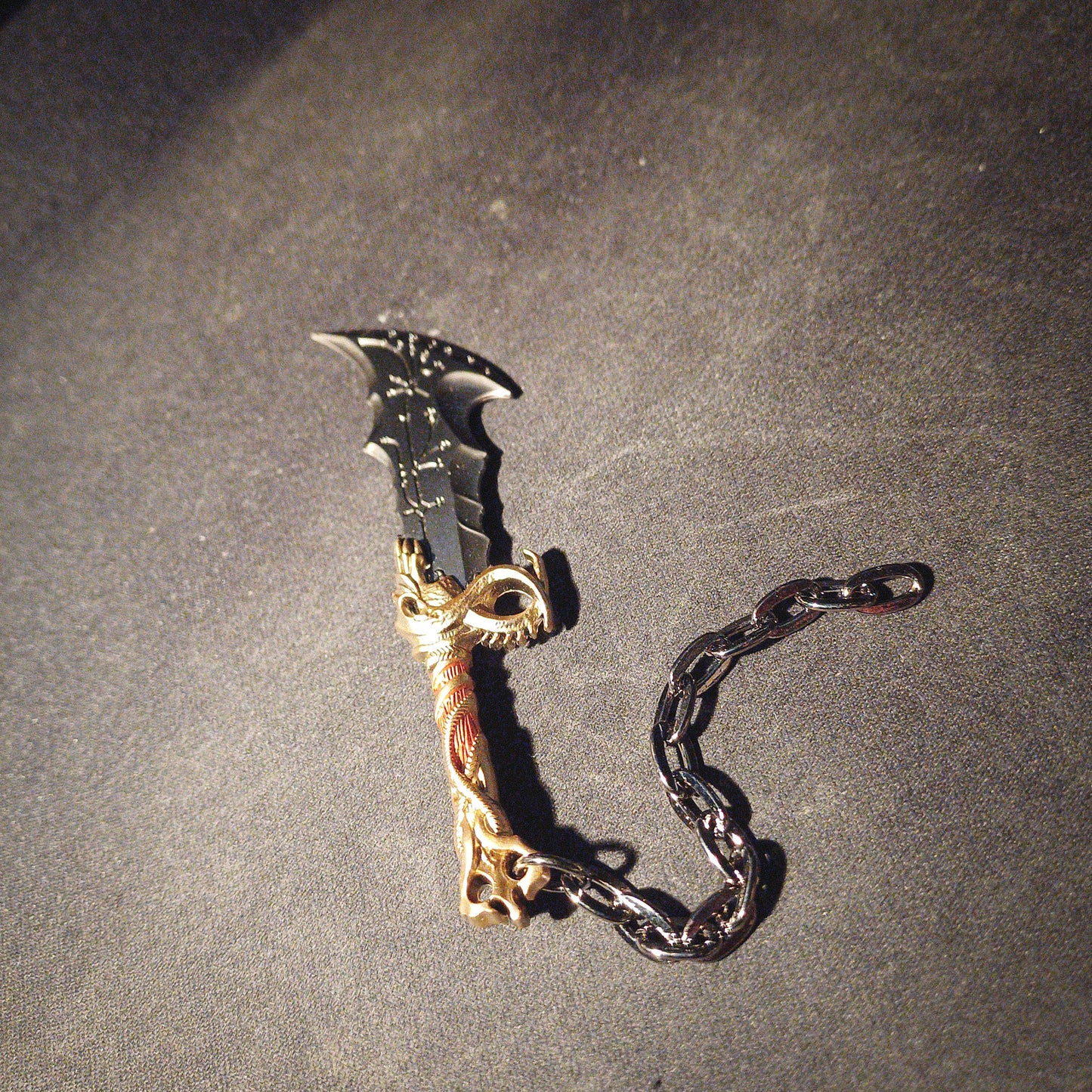 God of War 5 Ragnarok Blade of Chaos Keychain with Clasp