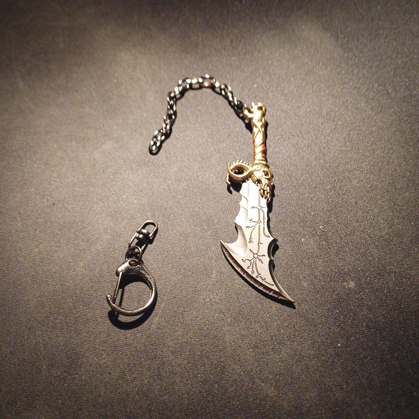 God of War 5 Ragnarok Blade of Chaos Keychain with Clasp