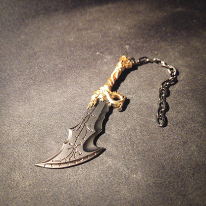 God of War 5 Ragnarok Blade of Chaos Keychain with Clasp
