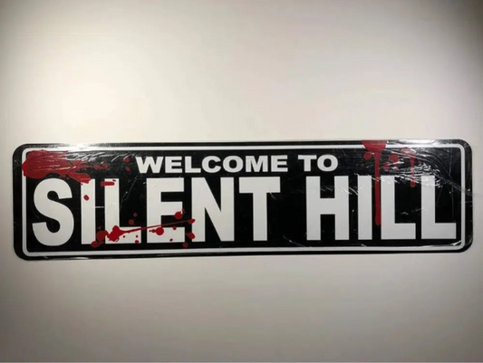 Welcome to Silent Hill Retro Bloody Tin Sign Wall Decor