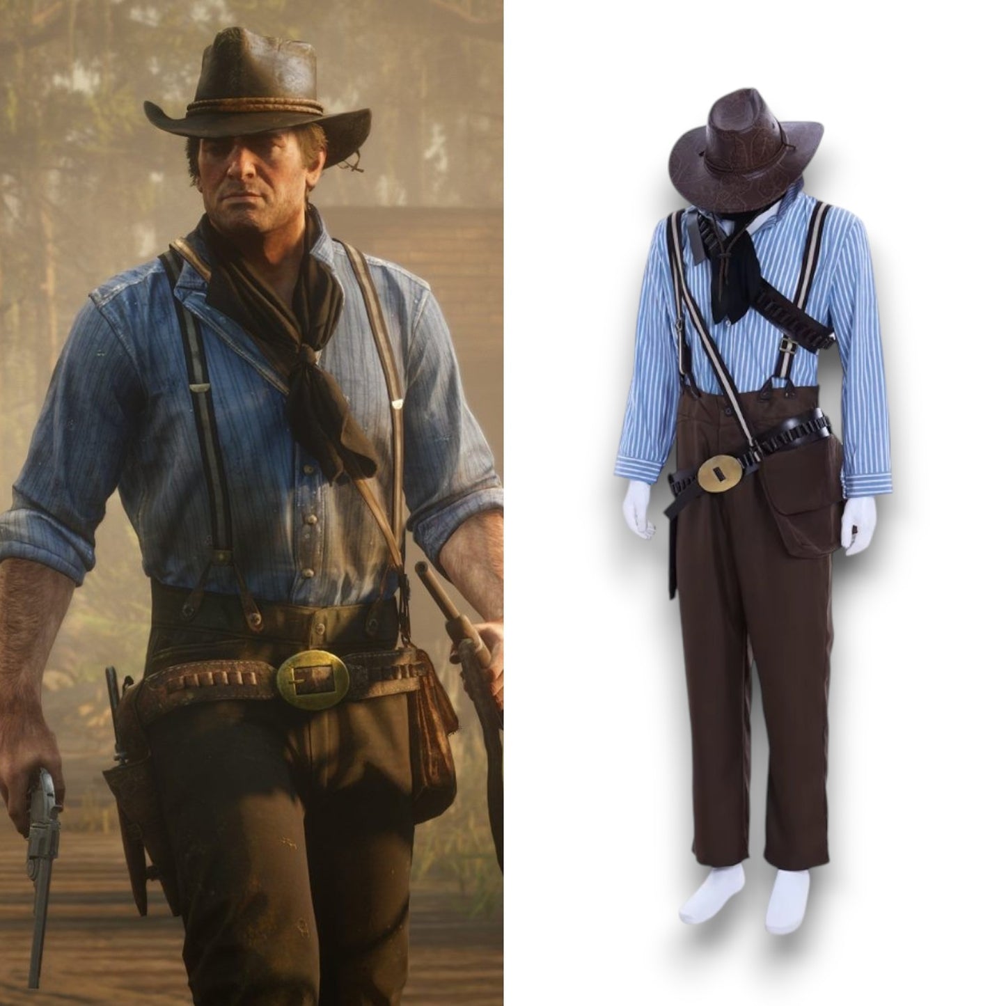 Red Dead Redempion 2 Arthur Morgan Cosplay Costume Set