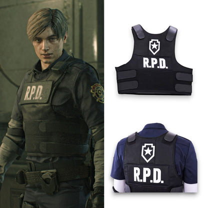 Resident Evil 2 Remake Leon Scott Kennedy Cosplay Vest Costume