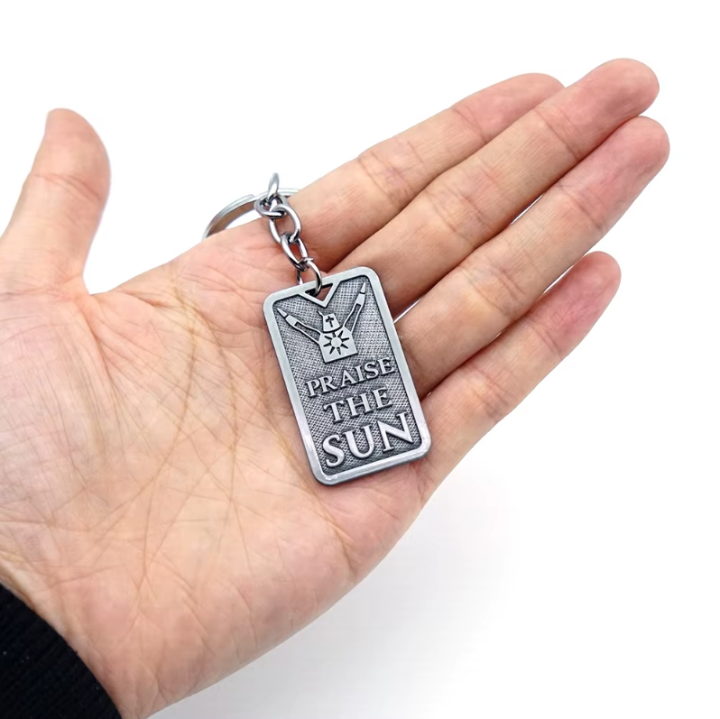 Dark Souls Steel Praise the Sun! Knight of Sunlight Keychain