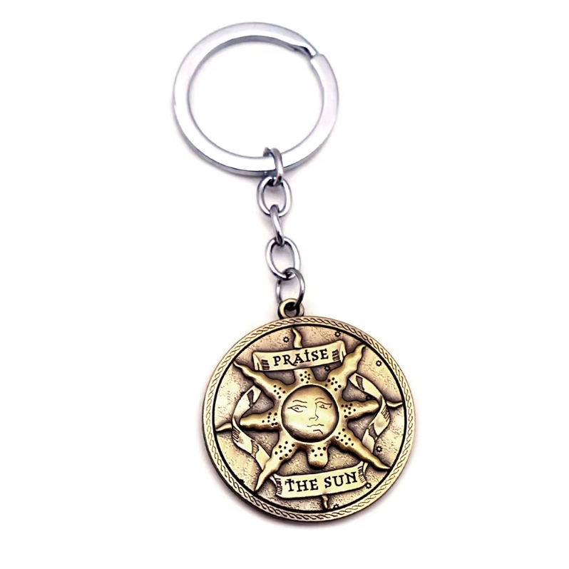 Dark Souls Steel  Solaire of Astora Sun Inspired Keychain