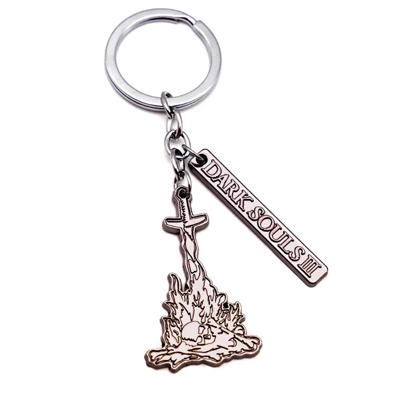 Dark Souls III Metallic Tag Bonfire Keychain