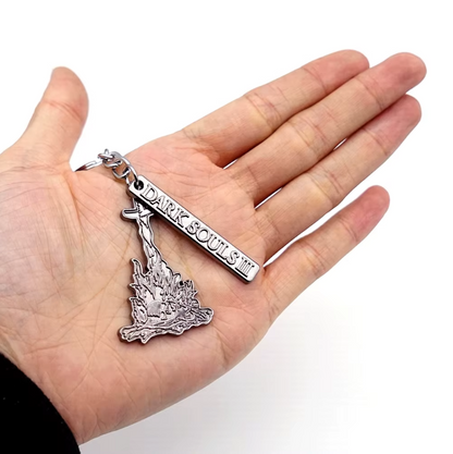Dark Souls III Metallic Tag Bonfire Keychain