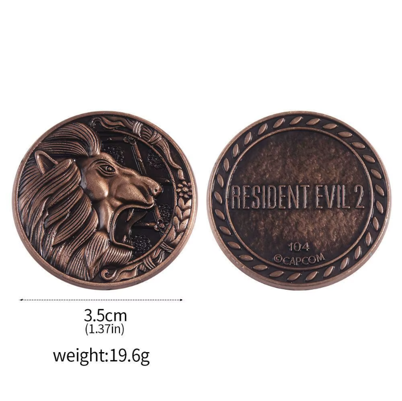 Resident Evil 2 Lion Medallion Coin (Survival Unit) Limited Edition Replica