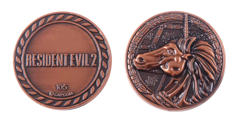 Resident Evil 2 Limited Edition Replica Unicorn Medallion Coin (Survival Unit)