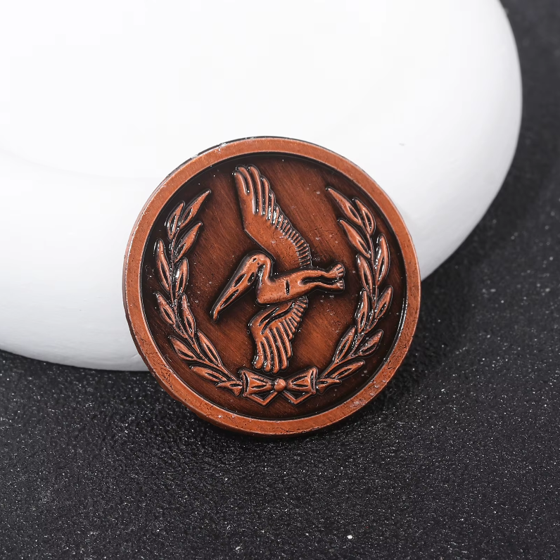 Resident Evil 7: Biohazard and Resident Evil Village Antique Coin Copper Metal