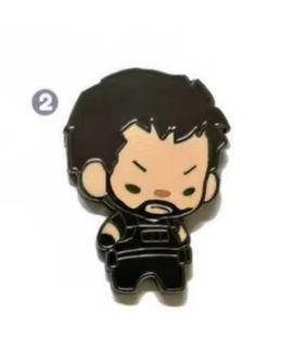 Resident Evil 3 Remake Carlos Oliveira Metallic Pin Brooch