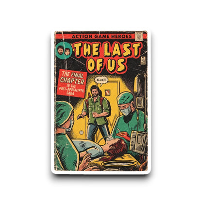 The Last Of Us Part I Game Ending Comic Cover Sticker