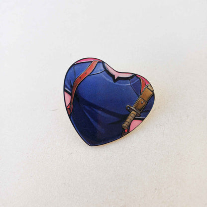 Resident Evil R.P.D. Leon Heart Metallic Brooch Pin