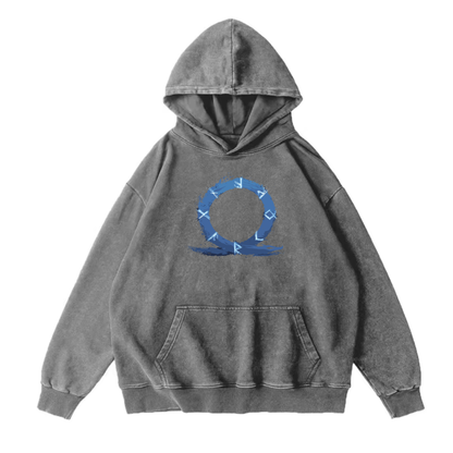 God of War Vintage Premium Thick Washed Hoodie