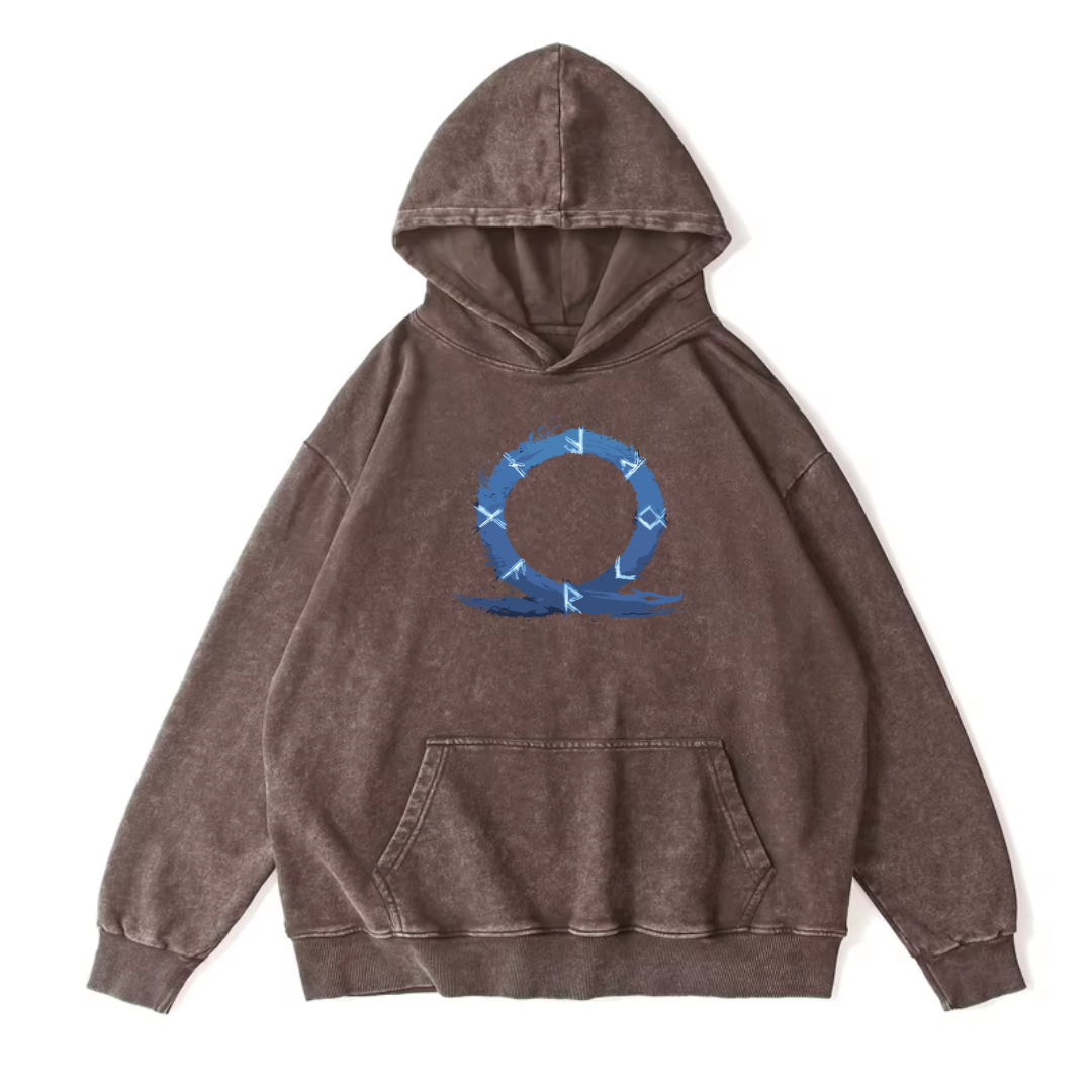 God of War Vintage Premium Thick Washed Hoodie