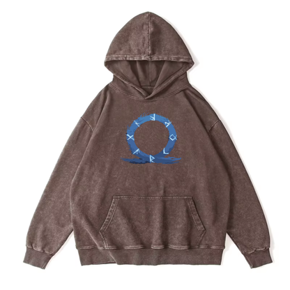 God of War Vintage Premium Thick Washed Hoodie
